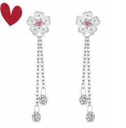  Könnyű, luxus, kifinomult rojtokkal díszített fülbevaló nőknek, S925 ezüst, ezüst