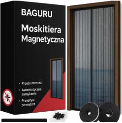  Mágneses Szúnyogháló Ajtóra Erkélyablakra 100x200 CM Szúnyogháló Mágneses Záródással (moskitiera magnetyczna 100x200)