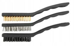 Vorel Kefe 3DB Réz-acél-nylon 23CM 06964/YAT (SZCZOTKI DRUCIANE ZESTAW 3szt)