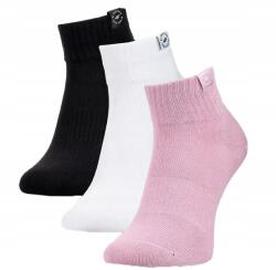 4F Lány zokni 4F F347 91S bokazokni 3 pár rózsaszín fehér fekete 35-37 (4FJWSS25USOCF347-91S-35-37)