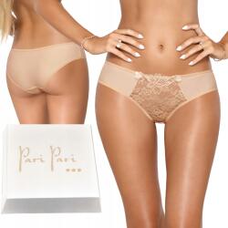 Paripari Bugyi Női Bugyi Csipkés Előlappal Kényelmes Kiváló Minőségű Bézs XL (102543)
