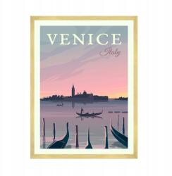  Velence Olaszország Itália Európa város plakát 50x70 cm arany keret (MP1-0171_50X70,045)