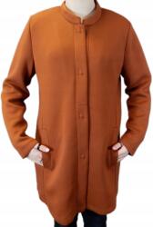 ERFO Barna kabát patentokkal, zsebekkel Erfo 40-es méret