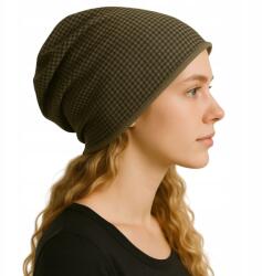  Női Beanie sapka, olasz stílusú, vékony, "smerfetka" fazonú, pamut, zöld