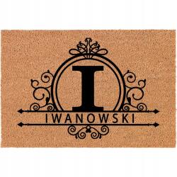 TabPrint Elegáns Lábtörlő Kókusz Személyre szabott Név Betű És Wz (Kokosowa Wycieraczka Frontowa Personalizowana)