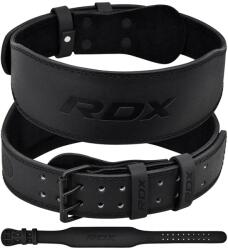 RDX 4 Inch Leather Weightlifting Gym Belt BLACK (2XL) - RDX