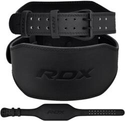 RDX 6 Inch Leather Gym Belt BLACK (2XL) - RDX