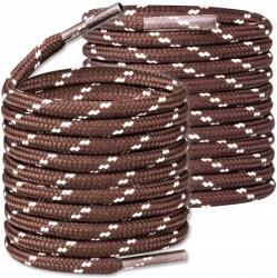 Tulmero Trekking cipőfűző, kerek, Erős, vastag, barna-bézs színű, 150 cm (Sznurówki trekkingowe okrągłe)