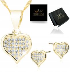 Golden Haus Arany Női Lánc Szívvel Fülbevaló 925 Nyaklánc Ajándék Neki