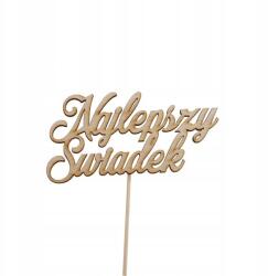 Klepkomania topper torta felirat Legjobb Tanú (BSTP546)