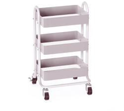 FlexiSpot Három szintes tárolókocsi RW1W, Fehér - görgős, irodai és otthoni használatra (RW1W)