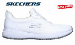 Skechers - SQUAD SR - FEHÉR SZÍNŰ, női felszolgáló cipő (77222EC-WH)