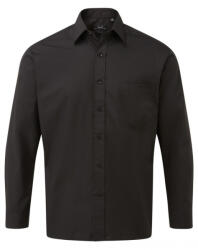 Premier Fekete hosszú ujjú férfi ing - mellzsebbel (pr200bl) - chefs - 6 380 Ft