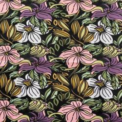  Oxford Vízálló Szövet Virág Mintával, 1 Méter (0002)