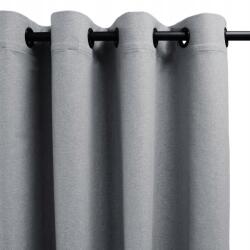 Prestiqua Függöny Sötétítő Karikákon 140x125 Világosszürke Blackout Pure (51231)