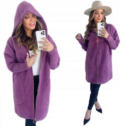 Soprato Klasszikus Meleg Alpaka Kabát Cipzáras Hanga Színek