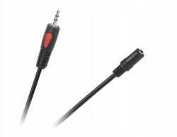 Cabletech Audio Aux kábel, 3m, 3, 5mm-es Minijack dugó-aljzat, strapabíró Eco-Line (KPO4006-3.0)