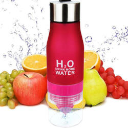 TabPrint Kulacs facsaróval 650ml Rózsaszín Szín (Bidon Na Wodę z Wyciskarką)