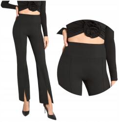 Marilyn Női harangszabású leggings, látványos slicceléssel 853 Flared Marilyn L (legginsy 853 Flared Marilyn)