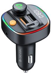 DEVIA Fm transmitter Smart Bluetooth MP3 autós töltő Pd 30W 1x Usb (DV8)