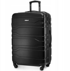 Zagatto Nagy gurulós utazó bőrönd Ryanair Wizzair 90L kemény XXL Zagatto (ZG503 ABS A Black)