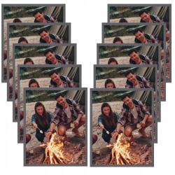 MPink Design 10 db Képkeret 21x29, 7 cm-es méretű képekhez, Kőszürke színű, plexi üveggel (CT1-R21X29,7IL13,15,6 x10)