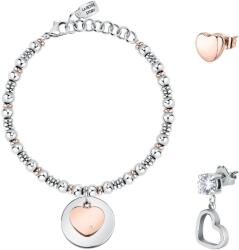 La Petite Story Ajándék szett, karkötő és két fülbevaló, acél LPS20ASD04 (LPS20ASD04)