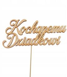 Klepkomania topper tortára "szeretett Nagyapának" felirattal (BSTP123)