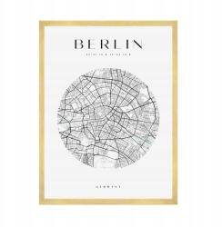  Berlin várostérkép plakát kb. 50x70 cm arany keret (MP1-0049_50X70,045)