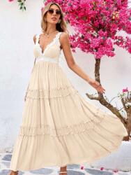 Shein Bézs Maxi Ruha Hímzés (s) (613186)
