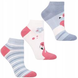 Moraj 3x Női Rövid Szárú Zokni Színes Flamingós Zoknik Moraj 38-41 (CSD240-131)