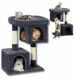 Feandrea Kaparófa Macskának Alacsony Házikó Torony Fekvőhely Kaparó Oszlop Feandrea (Drapak dla kota ciemnoszary wieża)