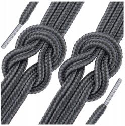 Sulpo Kerek cipőfűző trekking cipőkhöz, acélszürke-fekete, 90 cm (Trekkingowe sznurówki do butów okrągłe)