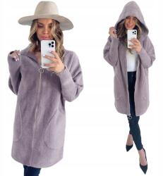 Soprato Klasszikus Meleg Alpaka Kabát Cipzáras Színek Kioltott Hanga