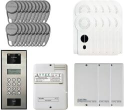 ELECTRA Kit videointerfon Electra Classic Line KIT-EL-VDI-2, 800 TVL, 255 posturi, RFID, tastatura, afisaj electronic, semiduplex digital, aparent (KIT-EL-VDI-2)