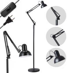 Kobi Light Álló lámpa E27 rajzos fekete Állítható éjszakai (KLLATCZ)