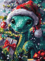 Ideyka Festmény Számok Szerint Zöld Kígyó 30X40CM (KHO5145)