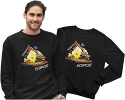 Aradena Személyre Szabott Pulóver Apának, Fiúnak, Ajándék Ünnepekre, Születésnapra Kotrógép M (406 M Koparka Wakacje w Egipcie)