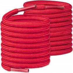 Tulmero Trekking cipőfűző, kerek, Erős, vastag, piros, hossza 220 cm (Sznurówki trekkingowe okrągłe)