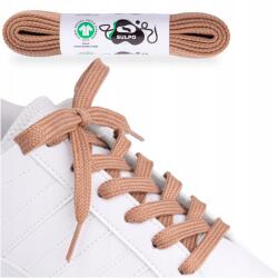 Sulpo Gots organikus pamut cipőfűző 150cm lapos világos barna (S032 -Sznurowadła GOTS)