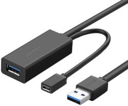 UGREEN US175 USB-A Apa - USB-A Anya 3.0 Aktív Hoszabbító Kábel - Fekete 10m