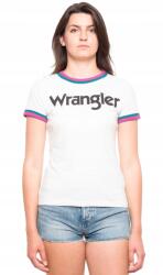 Wrangler póló Logo fehér Ringer Tee S