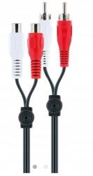 SCHWAIGER Audio kábel Schwaiger Cik 5155 fekete 2xRCA 10 m (CIK 5155)