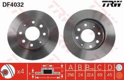 TRW Féktárcsa /p/santamo 2.0 99-02 /kpl/