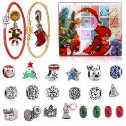  Adventi naptár ékszerek charms karkötők gyöngyök (JPM-58)