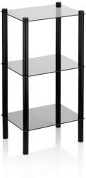 Kela Lars fém polc, fekete, 3 szint (KL-23517)