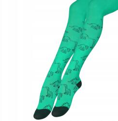 Moraj Gyerek pamut harisnyanadrág zöld Dinoszauruszokkal Moraj 80-86 (TRG750-102)