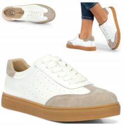 Filippo Női bőr sportcipő 40 Filippo Kényelmes fehér félcipő (Filippo DP6128/24 WH BE)