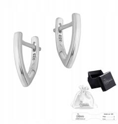 Ulex Premium Fülbevaló 925 ezüst Elegáns Csiszolt fülbevaló angol cipzárral (SZ-603-KA dla dzieci )