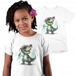 Aradena Gyerek Póló Fehér Fekete T-rex Dinoszaurusz Születésnapi Ajándék 87-92 (138 2 T-REX)